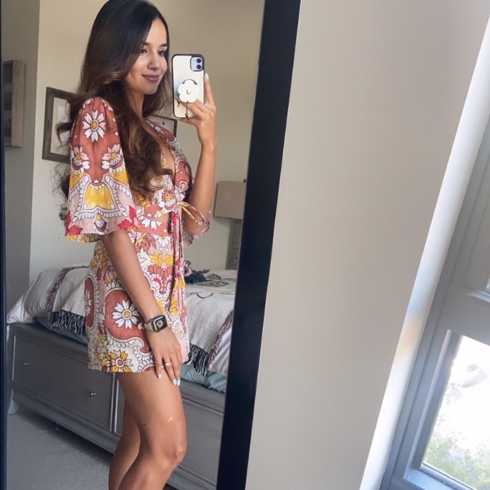 Bcbg floral romper!